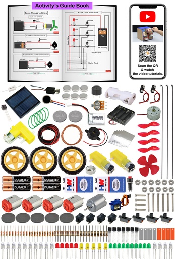 [2156] Kit4Genius® Science &amp; Fun DIY Activity Learning Educational STEM Toy for 7+ Years - (175+Project)
