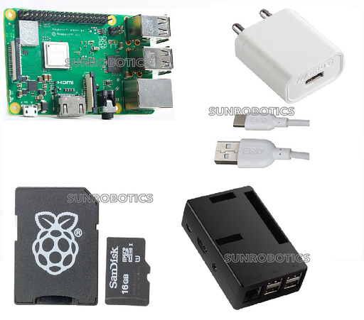 [1101] Raspberry Pi 3 Model B+ Basic Starter Kit Combo by SunRobotics