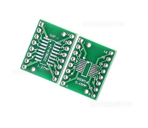 [2650] SOP16 TSSOP16 smd DIP 0.65/1.27mm Adapter PCB
