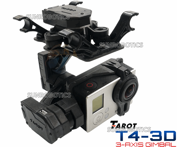 [3868] Tarot 3-Axis Brushless Gimbal T4-3D for Gopro Cameras