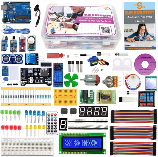 [2004] Show Your Expertise With Arduino - Ultimate Kit Of Arduino (55+ Components &amp; Modules) By SunRobotics
