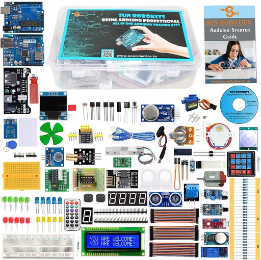 [2005] Being Arduino Professional - A to Z Arduino Kit (65+ Components &amp; Modules) Including Codes/Tutorials/Videos By SunRobotics