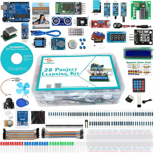 [2014] Arduino Uno 14 Days Challenge 28 Projects Learning Kit Including Tutorials By SunRobotics