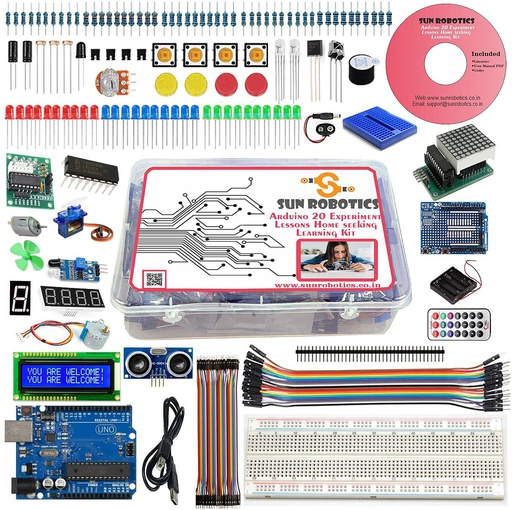 [2017] Arduino Uno Home seeking Learning Kit Including More than 20 Experiment Lesson By SunRobotics