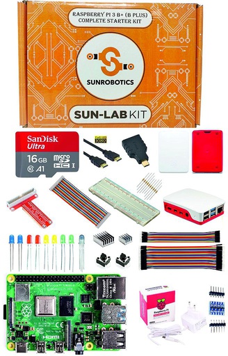 [2030] Raspberry Pi 3 B+ (B Plus) Complete Starter Kit by SunRobotics
