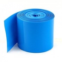 PVC Heat Shrink Sleeve 128 mm 1 Meter Blue for Battery Pack