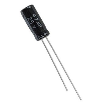 [11047] 47uF 25V Electrolytic Capacitor