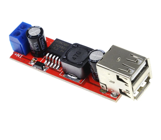 [3322] Dual USB Output 9V / 12V / 24V / 36V Car Charger Switch 5V DC-DC Power Supply Module 3A Buck Regulator