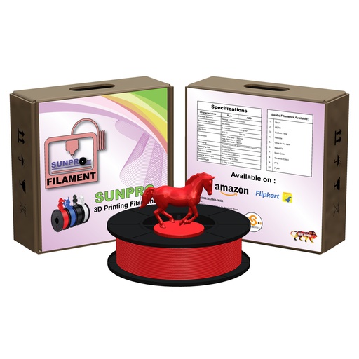 [3325] SunPro PETG Premium Quality 1.75mm 3D Printing Filament 1kg-Solid Red