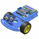 Remote Ultrasonic Ranging car with LCD