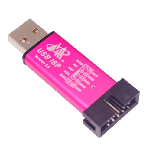 [1765] Mini USBISP USBASP Programmer Aluminum for 51 ATMEL AVR WIN7 64