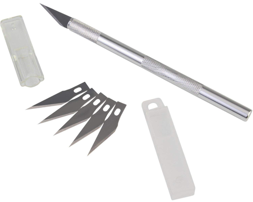 [1766] ASINT Detail Knife- Crafts Steel Knife Cutter Tool with 5 Blades