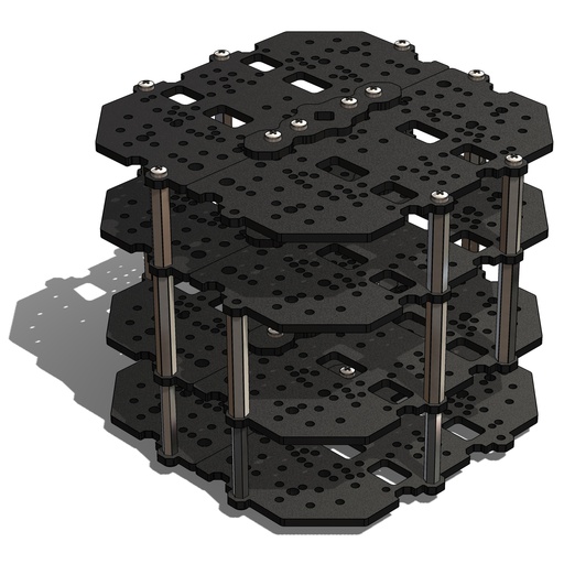 [9179] SunRobotics TurtleBot Burger Compatible Expandable &amp; Stacked ABS Chassis (Unassembled)