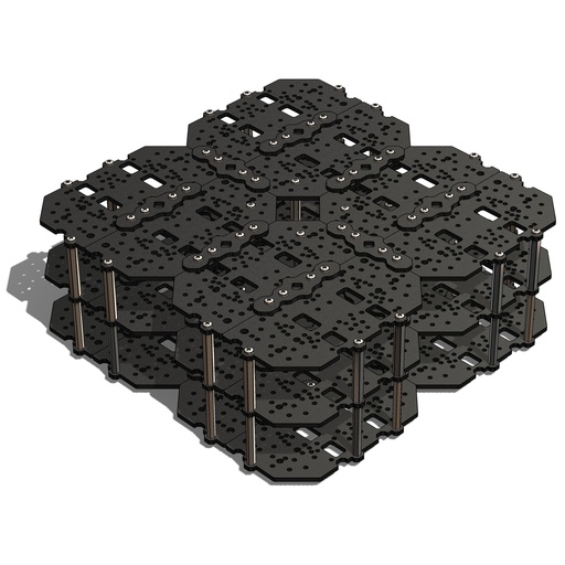[9180] SunRobotics TurtleBot Waffle Compatible Expandable &amp; Stacked ABS Chassis (Unassembled)