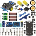 2WD Robotics Chassis including Motors , wheels & 4AA Battery holder & All Electronics