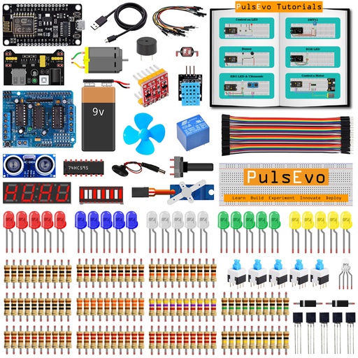 [2225] PulsEvo UNO R3 Ultimate Starter Kit V2 With 25+ Projects Learning Kit Including Detailed Tutorial