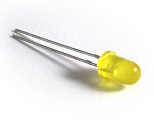 [10004] Yellow LED Diffused Lens 5mm