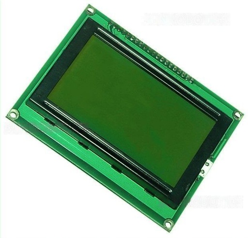 [7114] Graphic LCD Display 128x64 Green Color Generic