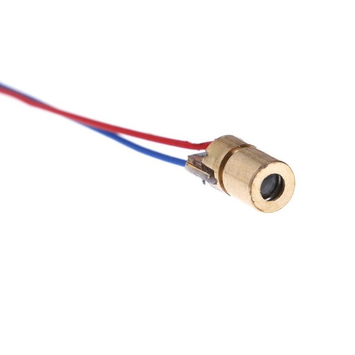 [6245] Laser Diode Module 3v 5mw with Copper Head - Red