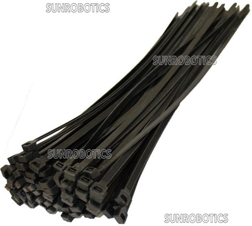 [9038] Nylon Flexible Black 100pcs Straps 300 mm x 5.0 mm Cable Tie