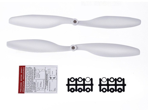 [3818] Propeller Pair 1045 White for QuadCopter by Generic