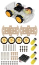 4WD Robotics Chassis With Motors Wheels And Accessories V1.0